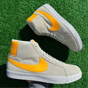 Nike Sb Zoom Blazer Mid Summit White / Laser Orange